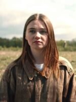 Oversized Alyssa Jessica Barden Brown Jacket