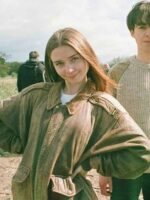 Oversized Alyssa Jessica Barden Brown Jacket