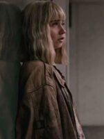 Oversized Alyssa Jessica Barden Brown Jacket