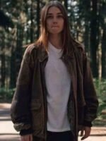 Oversized Alyssa Jessica Barden Brown Jacket