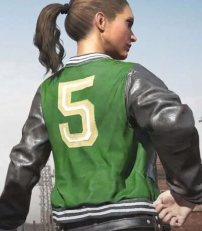 PUBG 5m Varsity Leather Jacket