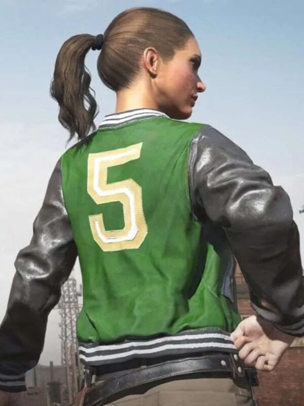 PUBG 5m Varsity Leather Jacket