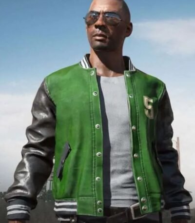 PUBG 5m Varsity Leather Jacket