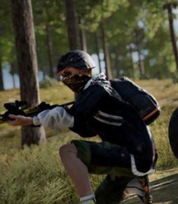 PUBG 8.2 Patch Leather Hoodie Jacket