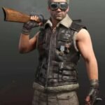 PUBG Biker Shearling Fur Leather Vest