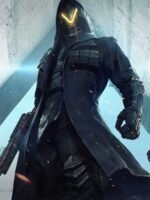 PUBG Season 11 Elite Agent Leather Long Trench Coat