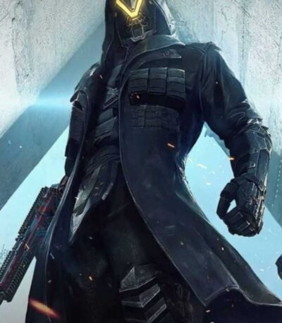 PUBG Season 11 Elite Agent Leather Long Trench Coat