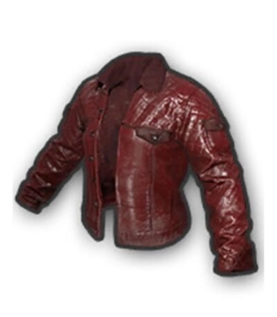 PUBG Western Cowboy Red Quilted Leather Jacket