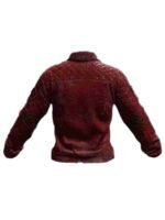 PUBG Western Cowboy Red Quilted Leather Jacket