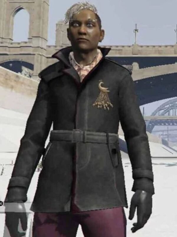 Pagan Min Far Cry 4 Black Suede Leather Coat
