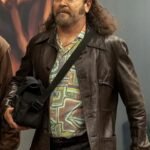 Pam and Tommy Nick Offerman Brown Leather Coat