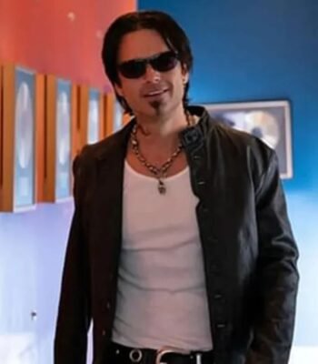 Pam and Tommy Sebastian Stan Black Leather Jacket