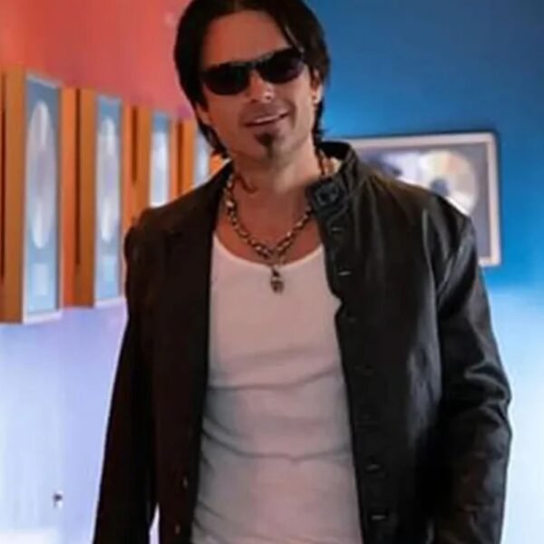 Pam and Tommy Sebastian Stan Black Leather Jacket