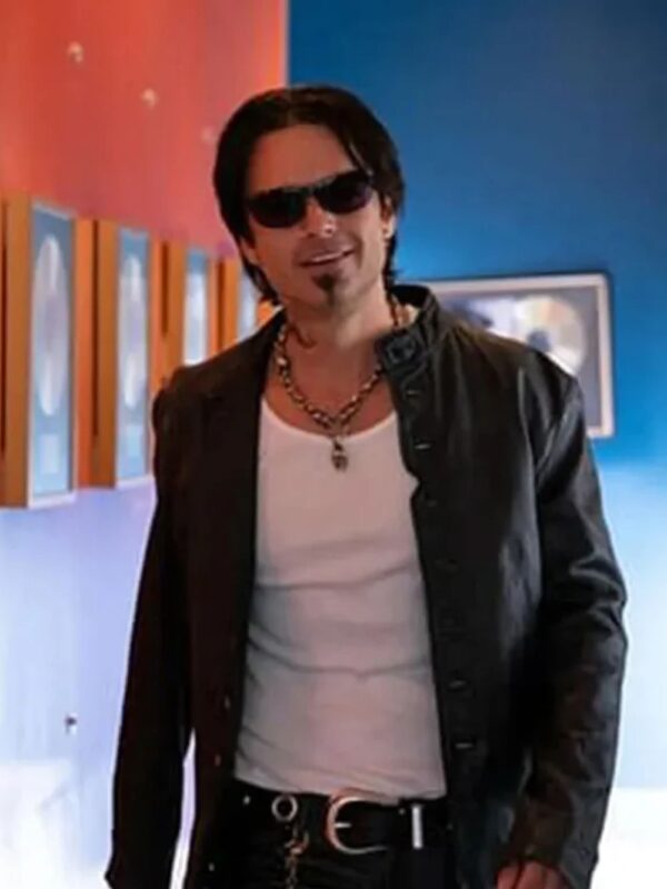 Pam and Tommy Sebastian Stan Black Leather Jacket