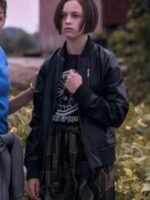 Paper Girls Mac Coyle Leather Bomber Jacket