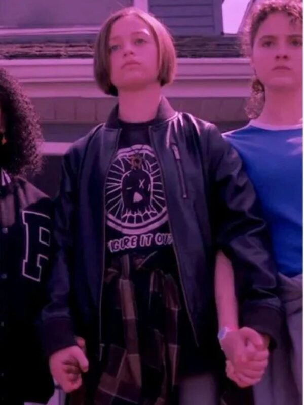 Paper Girls Mac Coyle Leather Bomber Jacket