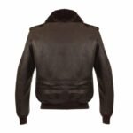 Parker A2 Shearling Brown Bomber Leather Jacket