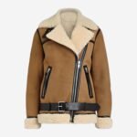 Patricia Brown Suede Leather Coat