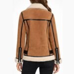 Patricia Brown Suede Leather Coat
