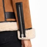 Patricia Brown Suede Leather Coat