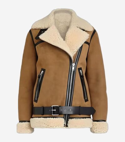 Patricia Brown Suede Leather Coat