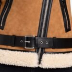 Patricia Brown Suede Leather Coat