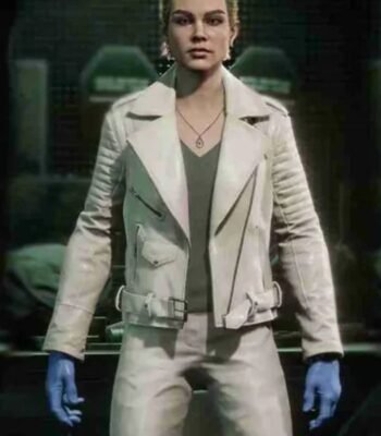 Payday 3 Pearl White Biker Jacket