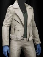 Payday 3 Pearl White Biker Jacket