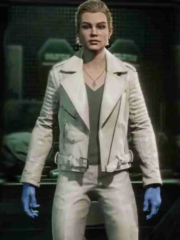 Payday 3 Pearl White Biker Jacket