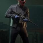 Payday 3 Wolf Cosplay Black Leather Jacket