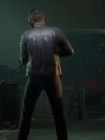 Payday 3 Wolf Cosplay Black Leather Jacket