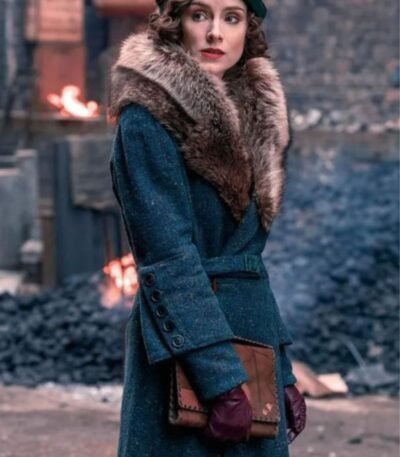 Peaky Blinders S5 Ada Shelby Fur Collar Long Coat