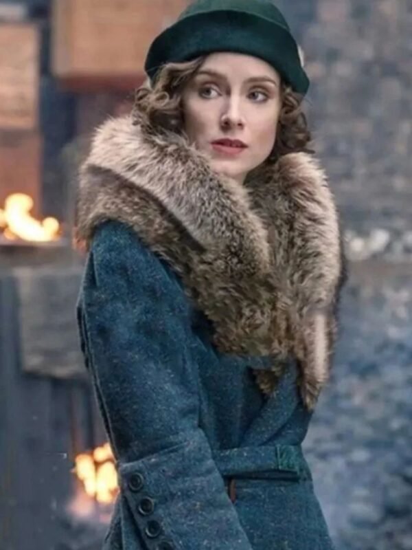 Peaky Blinders S5 Ada Shelby Fur Collar Long Coat