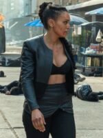 Pearl Thusi Fistful of Vengeance Leather Black Jacket