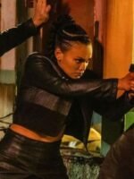 Pearl Thusi Fistful of Vengeance Leather Black Jacket
