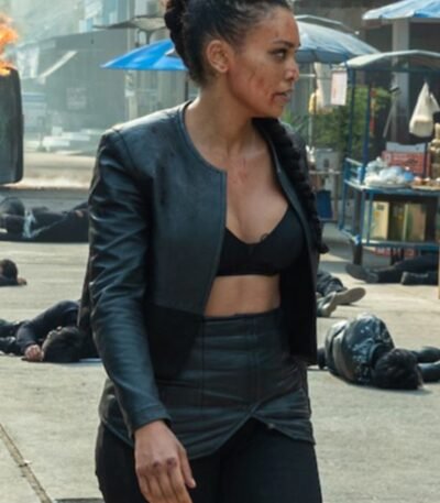 Pearl Thusi Fistful of Vengeance Leather Black Jacket