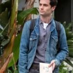 Penn Badgley You S02 Joe Goldberg Blue Denim Jacket