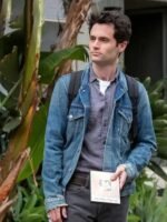 Penn Badgley You S02 Joe Goldberg Blue Denim Jacket