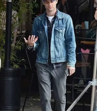 Penn Badgley You S02 Joe Goldberg Blue Denim Jacket