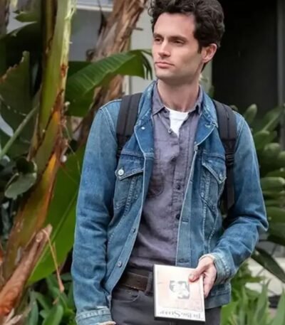 Penn Badgley You S02 Joe Goldberg Blue Denim Jacket