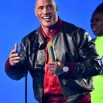 Peoples Choice Award Dwayne Johnson Black Bomber Jacket