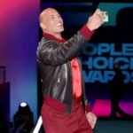 Peoples Choice Award Dwayne Johnson Black Bomber Jacket
