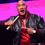 Peoples Choice Award Dwayne Johnson Black Bomber Jacket