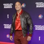 Peoples Choice Award Dwayne Johnson Black Bomber Jacket