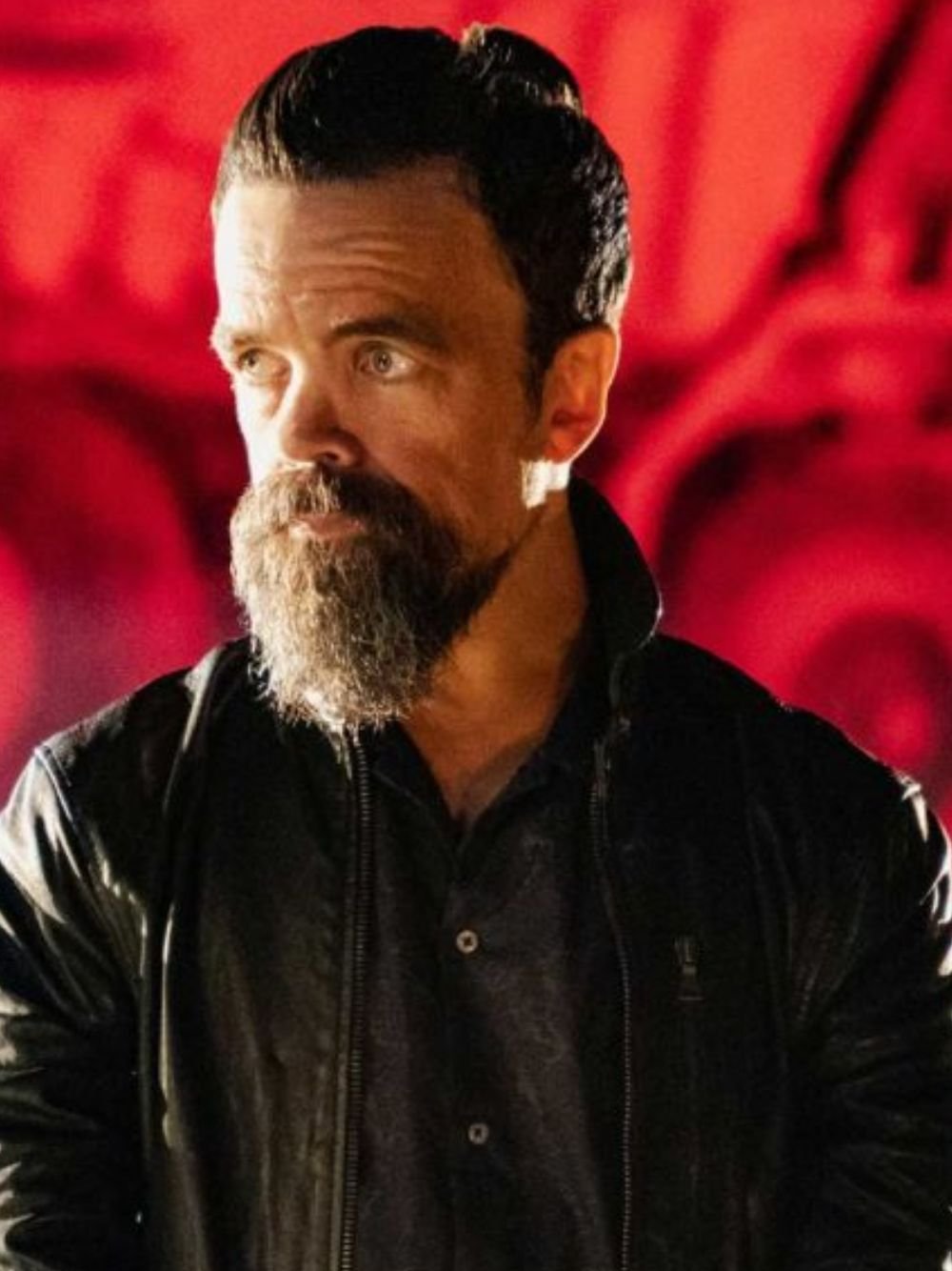 Peter Dinklage I Care a Lot Black Leather Jacket Peter Dinklage I Care a Lot Black Leather Jacket