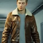 Peter Parker Spider Man 2 Brown Leather Jacket