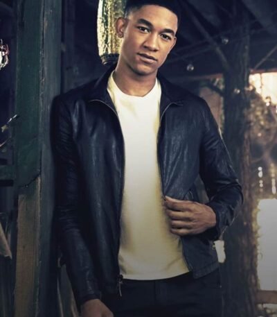 Peyton Alex Smith Legacies Leather Jacket Black