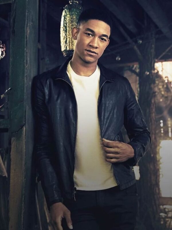 Peyton Alex Smith Legacies Leather Jacket Black