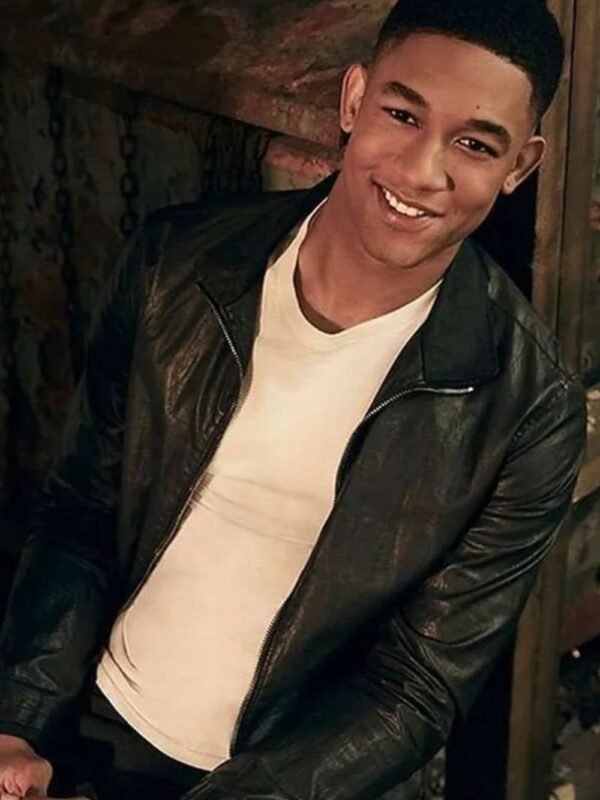 Peyton Alex Smith Legacies Leather Jacket Black