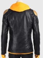 Pokemon Go Team Spark Black Gold Leather Jacket